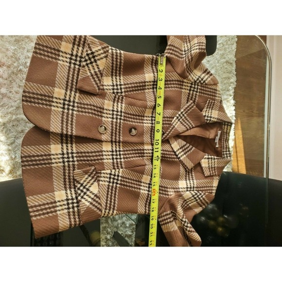 Pendleton Women's Multicolor Wool Three Buttons Single Breasted Fitted Blazer 10 - Picture 10 of 11